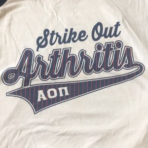 Alpha Omicron Pi AOII baseball tee